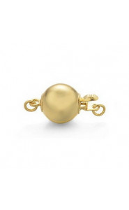 Brass metal ball clasp 6mm - Gold